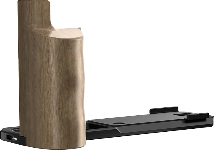 Braket L me grip për kamera, Freewell FW-FU-XLBB, për Fuji X100VI, kompatibil Arca-Swiss, bazë alumini CNC 72 g, grip druri, e zezë