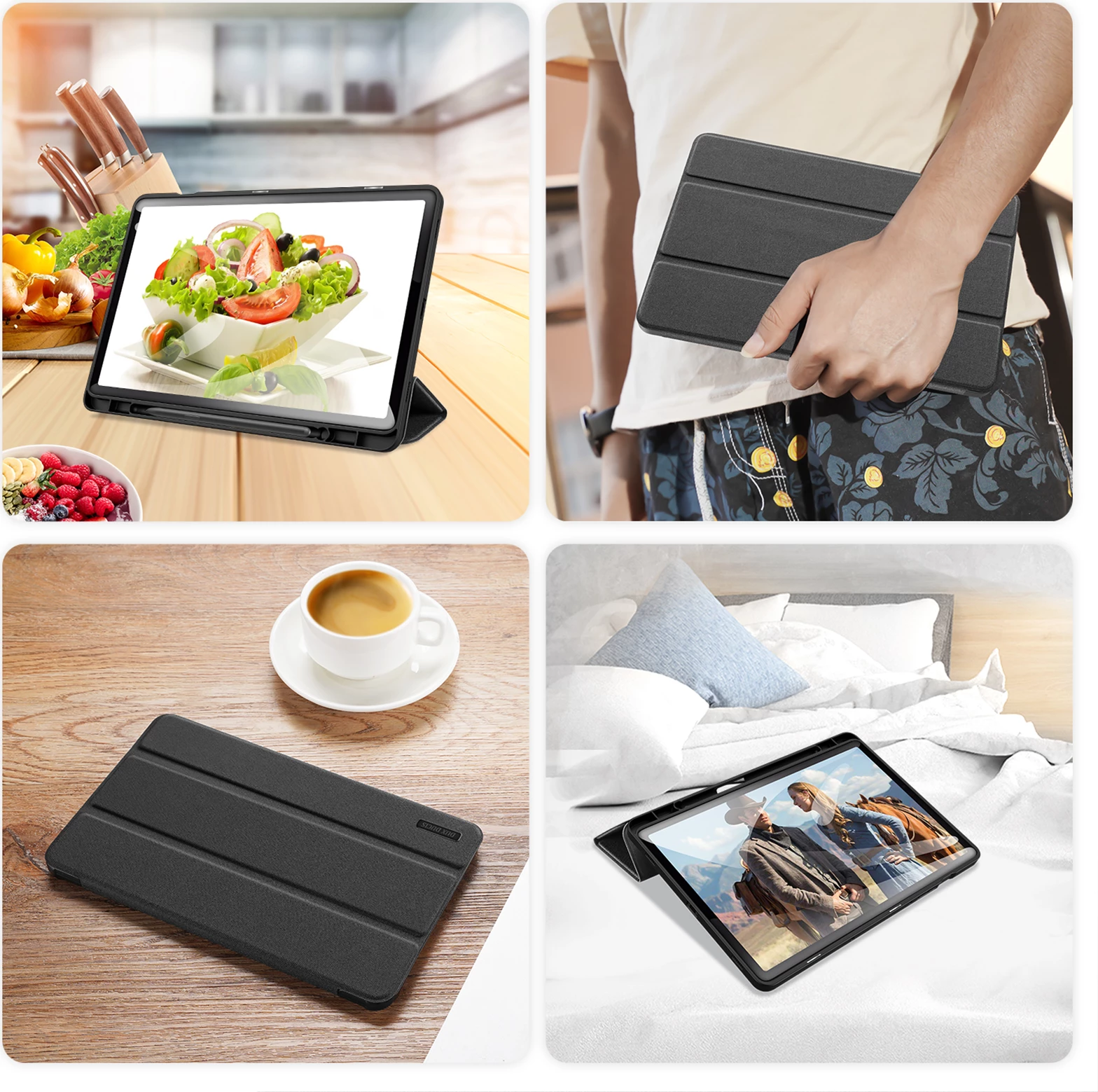 Mbështjellës tablet Dux Ducis Domo për Samsung Galaxy Tab S9, i zi