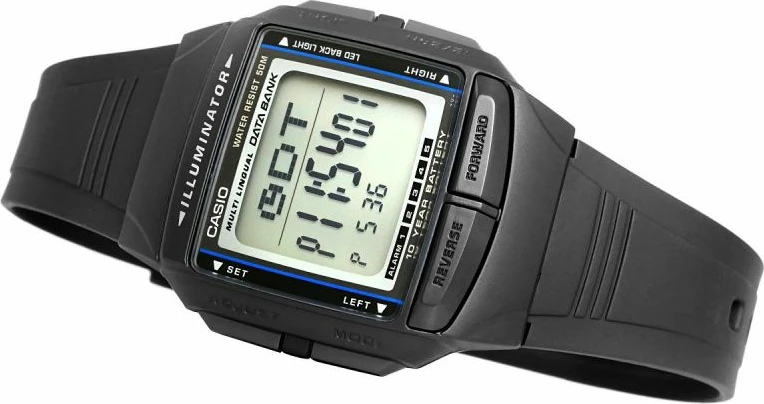 Orë dore për meshkuj Casio, e zezë