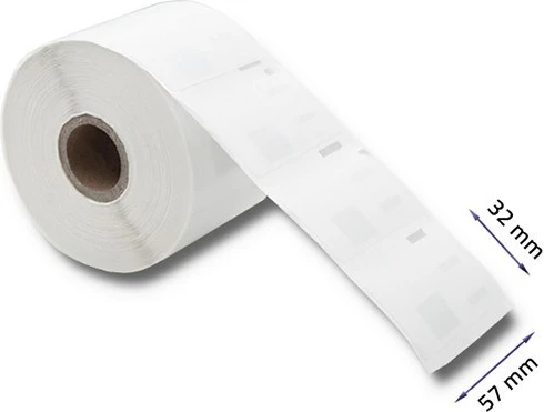 Etiketa ngjitëse Qoltec për DYMO LW-11354, 57 x 32 mm, 1000 copë