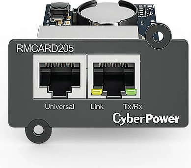 Kartë menaxhimi rrjeti CyberPower RMCARD205, Fast Ethernet 10/100, 2x RJ-45, zezë/kaltër