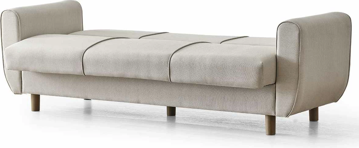Divan-krevat treshe Flavia, ngjyrë bezhë, Atelier del Sofa
