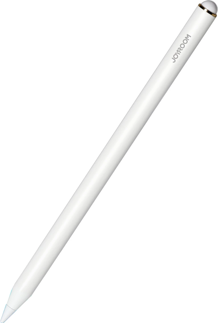Stilus aktiv, Joyroom JR-X9S, palm rejection dhe ndjeshmëri këndi, magnetik, 8-10h, për iPad, i bardhë, me 2 maja zëvendësuese