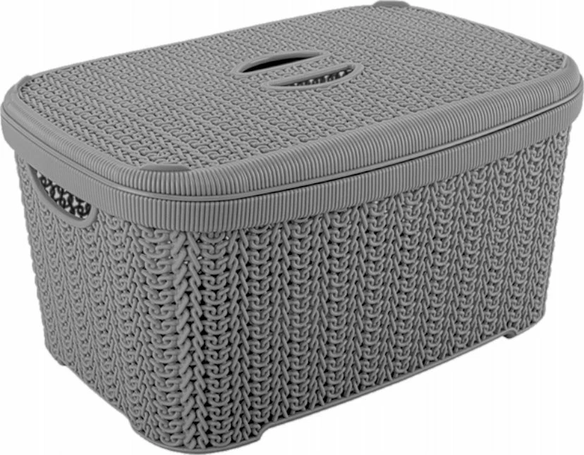 Shportë organizuese me kapak Katex KNIT 20 L, e bardhë