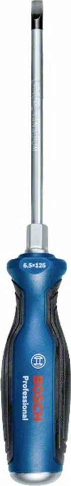 Kaçavidë Bosch Professional SL 6,5 x 125 mm, krom-vanadium, SoftGrip, blu/zezë