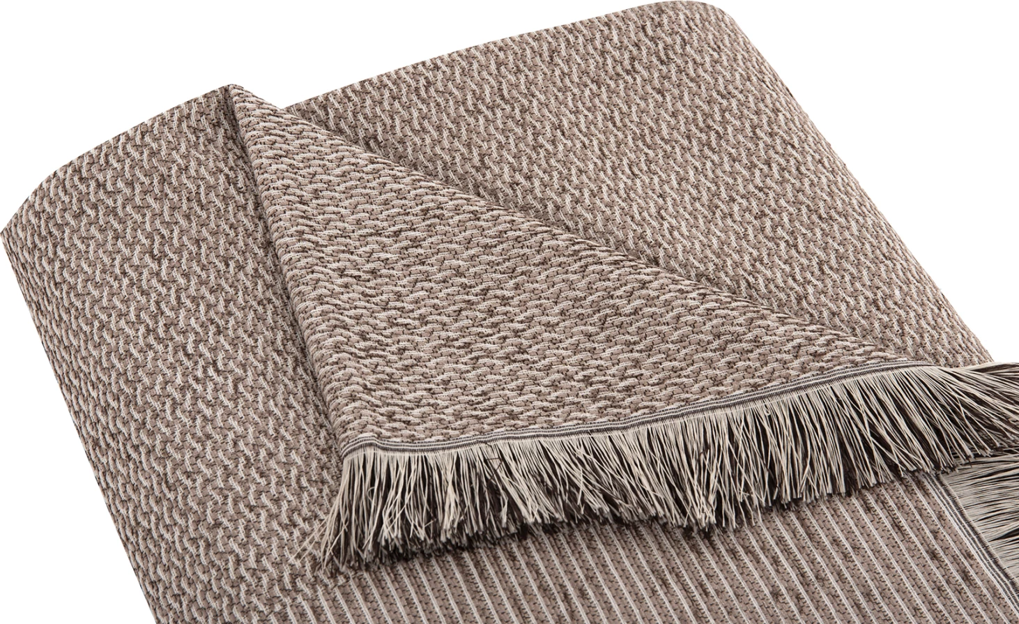 Mbulesë divani me franja DREAMTOPIA FH12165.01 ngjyrë kafe e çelët 295x170 cm