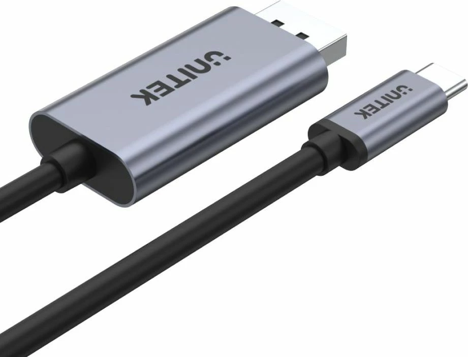 Adapter Unitek V1409A USB-C në DisplayPort 4K 60Hz, 2m, i zi