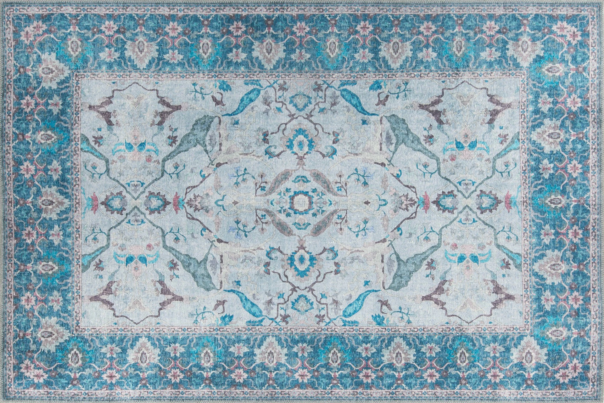 Qilim Conceptum Hypnose, Dorian Chenille, blu, 140x190cm