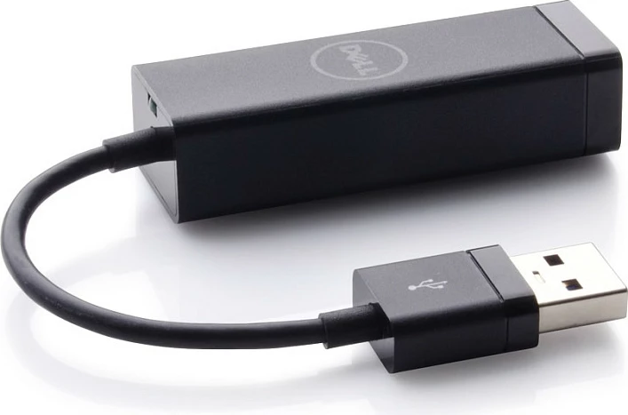 Adapter rrjeti USB në Ethernet Dell 470-ABBT, Gigabit 1000 Mbps, USB 3.2 Gen 1, i zi