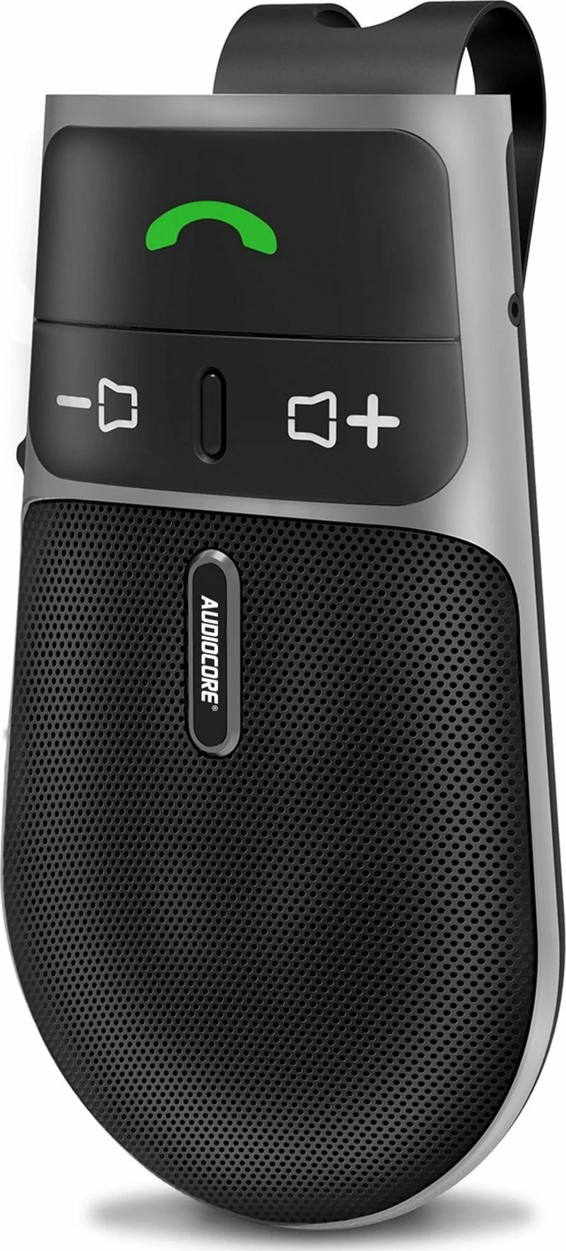 Kit hands-free Bluetooth Audiocore AC480, Bluetooth 5.0, A2DP, altoparlant 2W, Google/Siri, i zi/gri