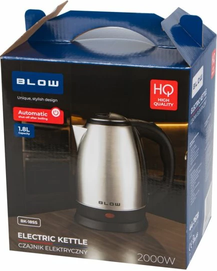 Çajnik elektrik BLOW BK-18SS 1.8L, argjendtë
