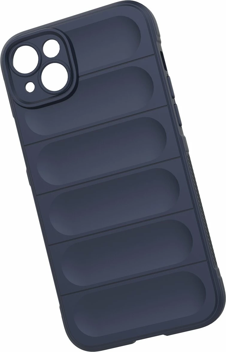 Mbështjellës Hurtel Magic Shield Case për iPhone 14 Plus, fleksibil, i blinduar, Blu e çelët