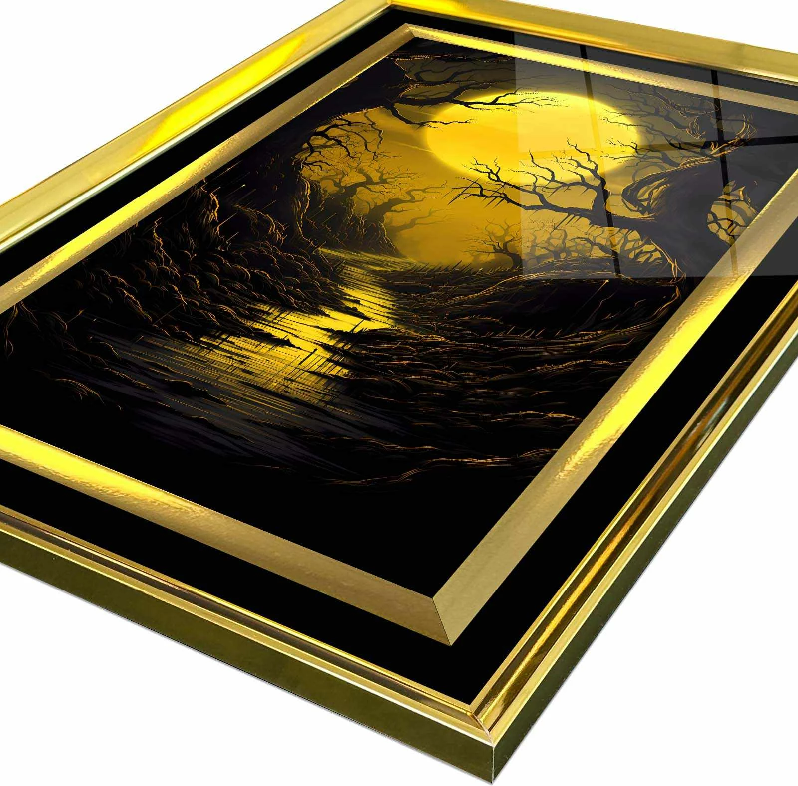 Pikturë dekorative me kornizë, shumëngjyrëshe, Wallity, 4363Kromaltınct - 009, 43x65cm