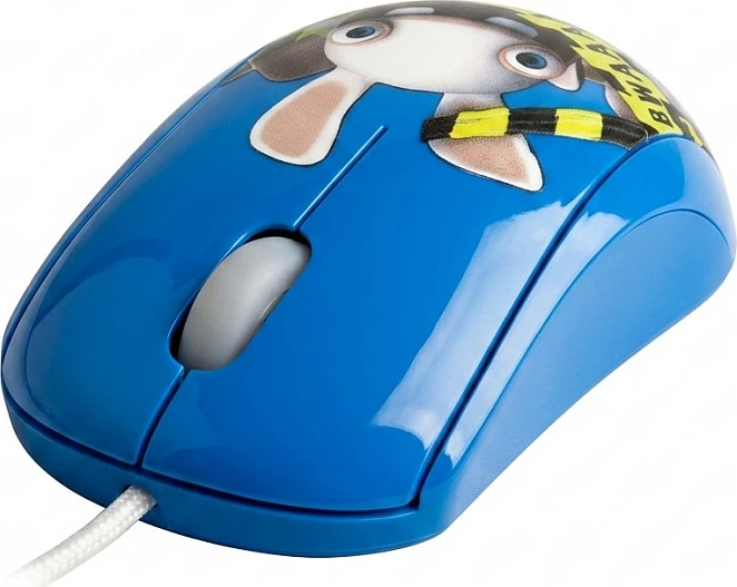 Maus me kabllo SteelSeries Crazy Rabbits, blu