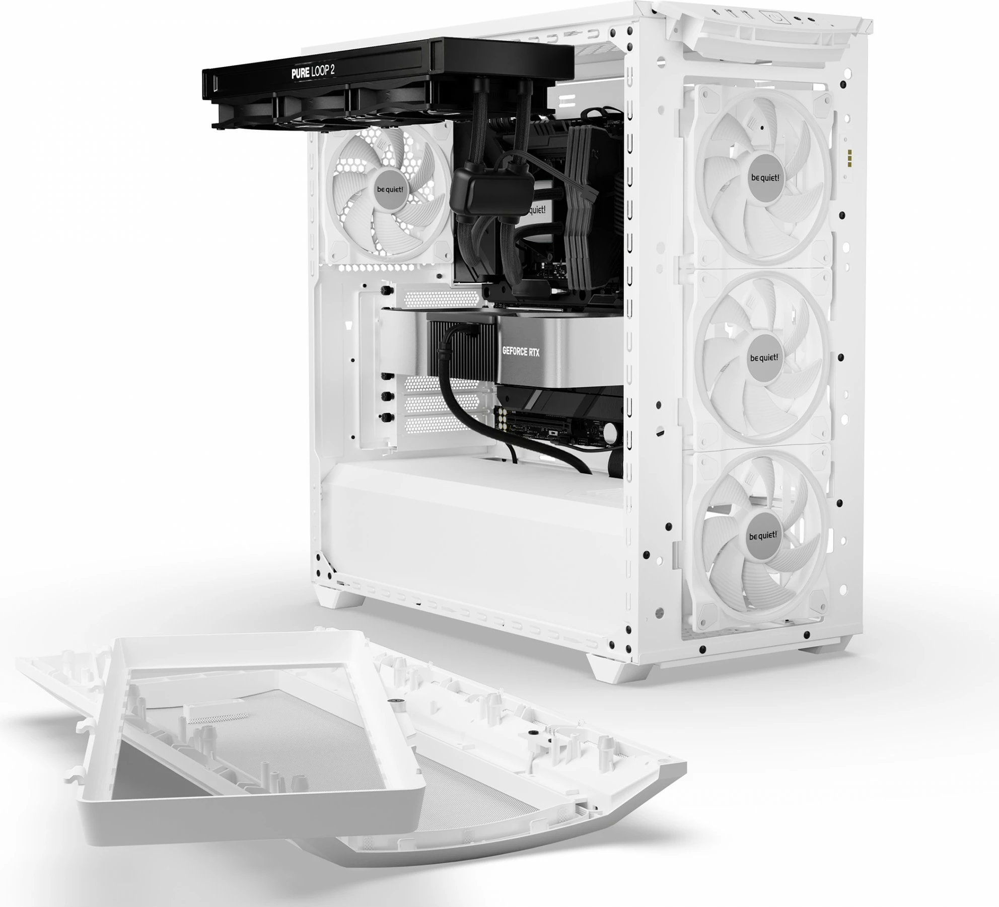 Kasë be quiet! Shadow Base 800 FX White, Midi Tower, PC, ATX, EATX, micro ATX, Mini-ITX, e bardhë