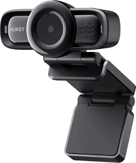Webcam AUKEY PC-LM3 1080p Full HD me 2 mikrofona, e zezë