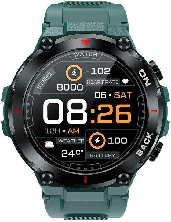 Smartwatch sportiv Giewont, jeshil