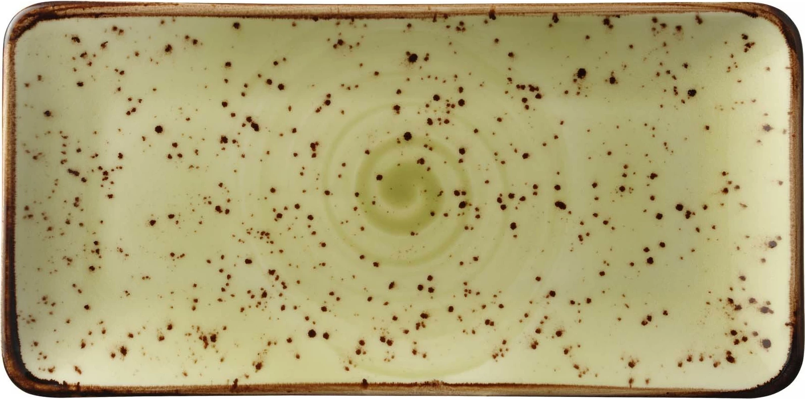 Pjatë drejtkëndore Fine Dine Olive 300x150 mm, e gjelbër, set 6 copë