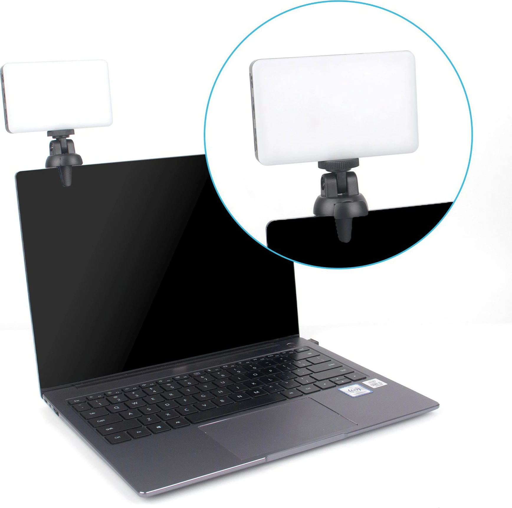 Dritë LED portabile RealPower VL-1, 3100mAh, 8W, 120 LED, e zezë/e bardhë