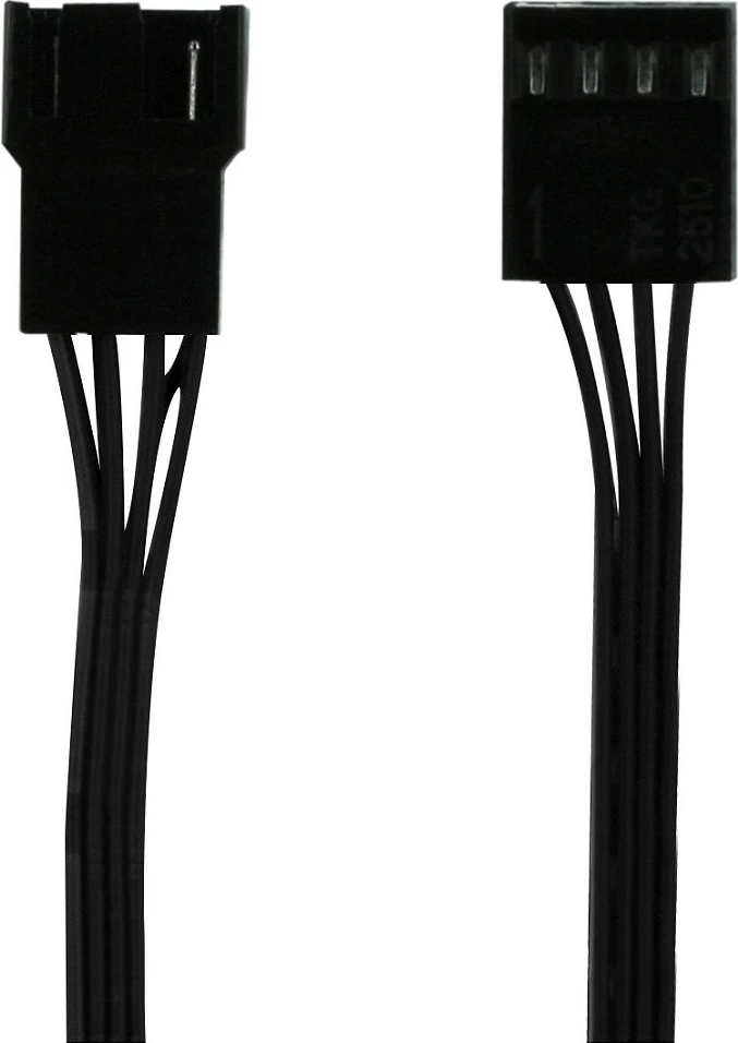 Kabllo ndarëse PWM ARCTIC PST Cable Rev. 2, 4-pin, për 4 ventilatorë, e zezë