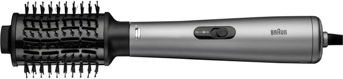 Airstyler Braun Haircare AS4 3, furçë me ajër të nxehtë, e zezë/argjendtë