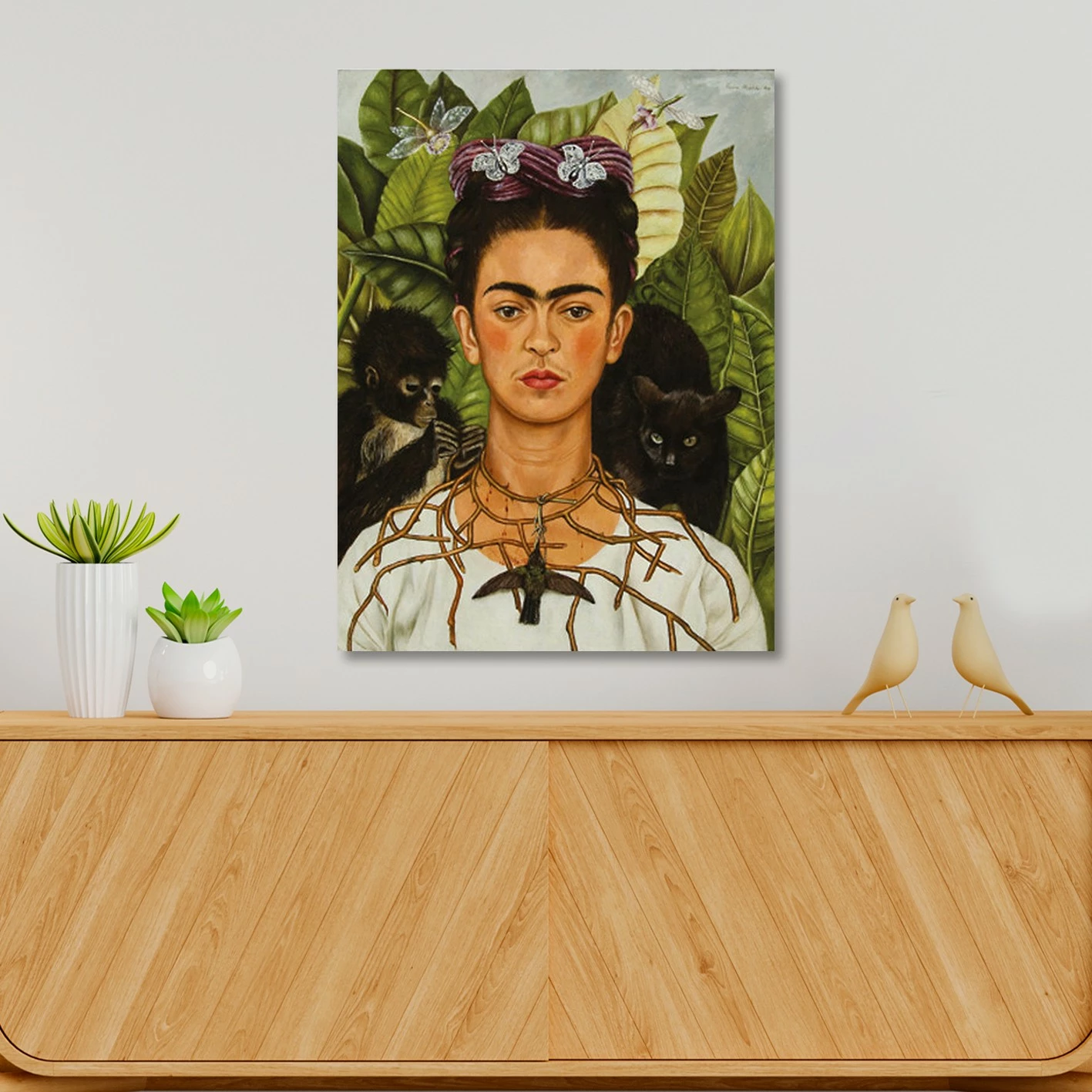 Pikturë dekorative në kanavacë, Frida Kahlo, shumëngjyrëshe, 50x70cm