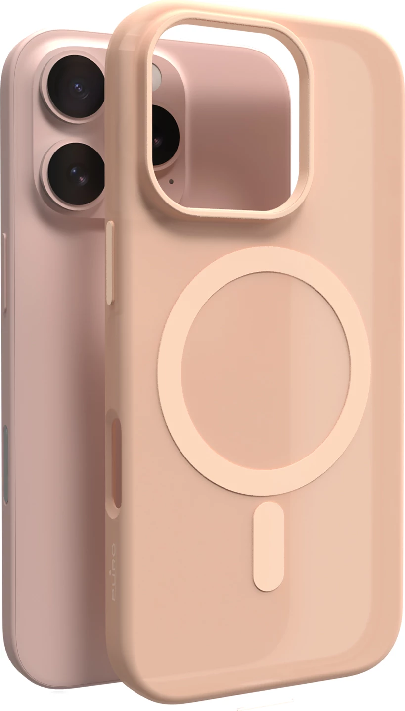 Mbështjellës Puro Daylight MagSafe për iPhone 16 Pro, silikon, bezhë
