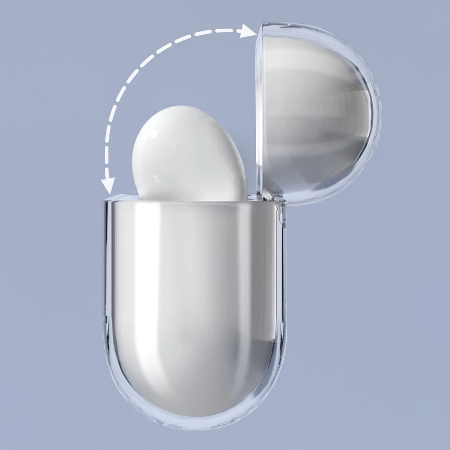 Mbështjellës Hurtel për AirPods 3, i fortë, transparent