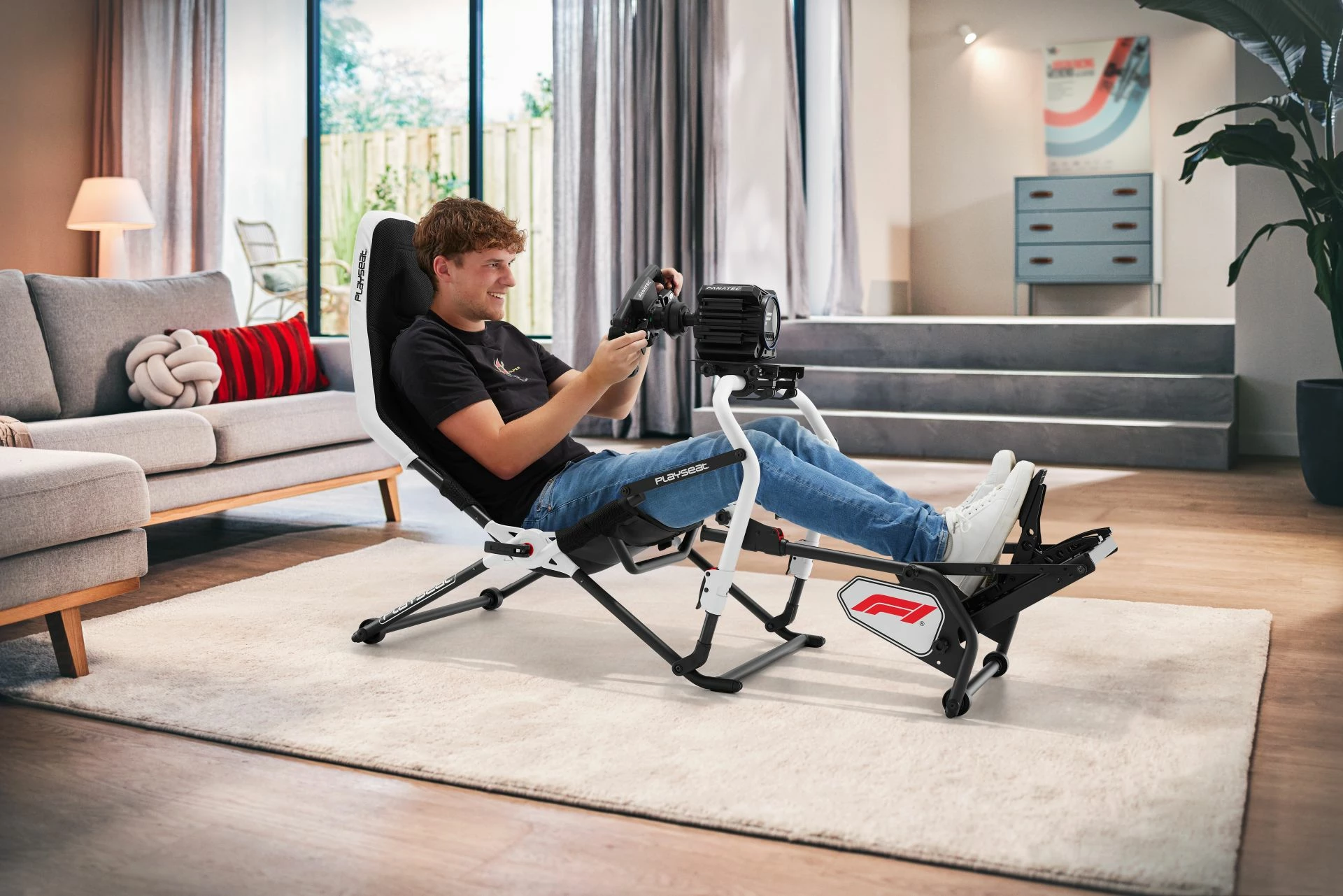 Sedilje sim racing Playseat Challenge DD F1 Edition, e bardhë/zezë