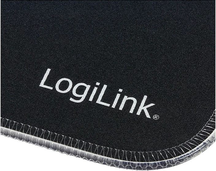 Mauspad gaming LogiLink, RGB LED, 350x260x3mm, i butë, i zi