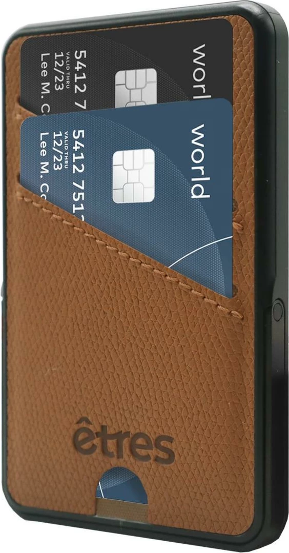 Powerbank Etres 5000mAh wireless magnetik me portakarte kafe