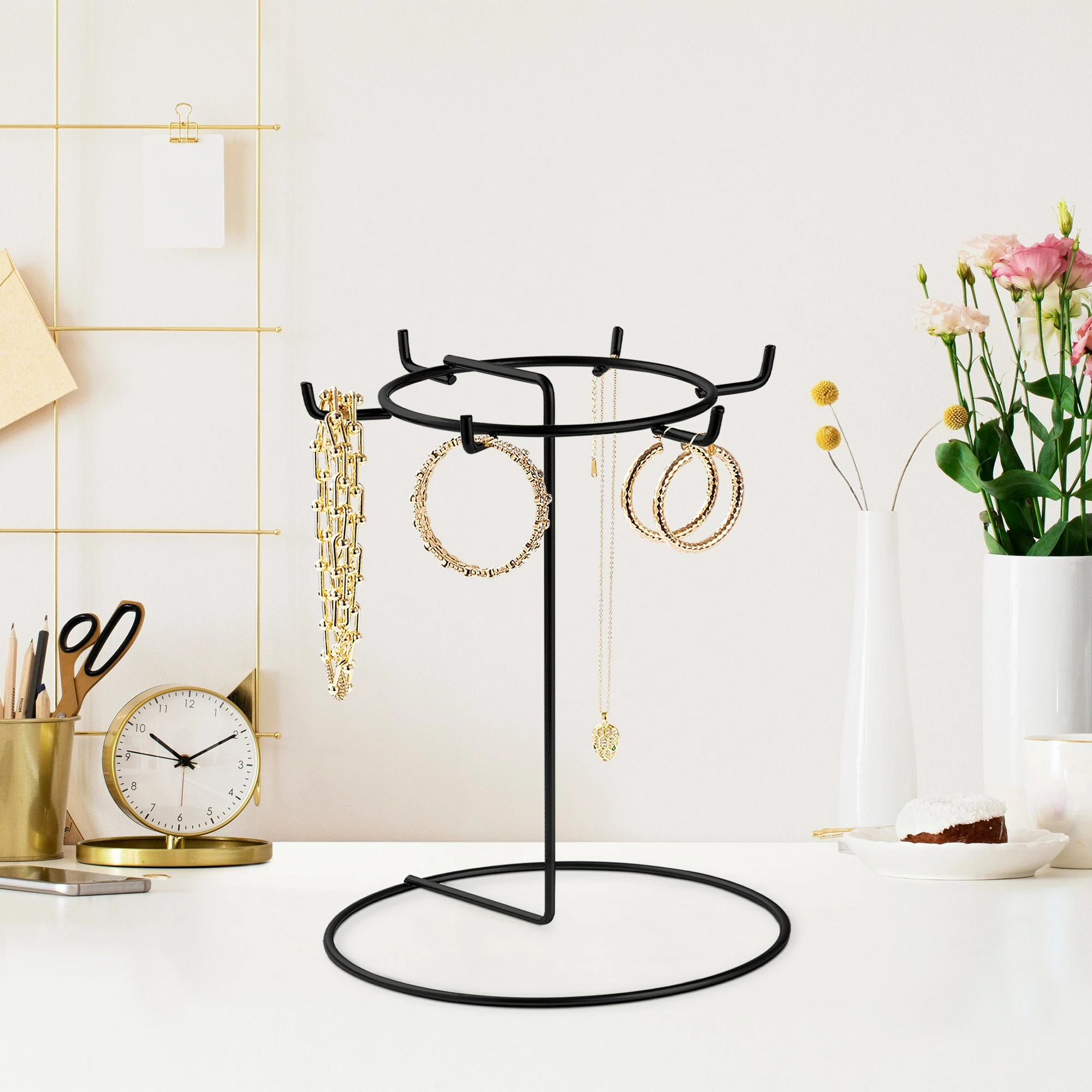 Stendë organizuese për stoli, dizajn Aberto, TK-001-B, e zezë