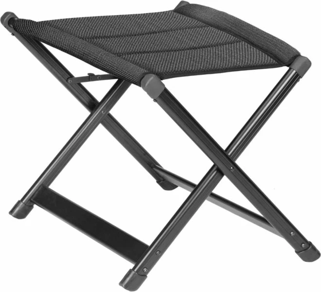 Stol kampingu / mbështetëse këmbësh BRUNNER Aravel Vitachic S&P Standalone 0404073N.C42, kornizë alumin e palosshme, ngarkesë max 100 kg, 61×49×49 cm, e zezë/antracit