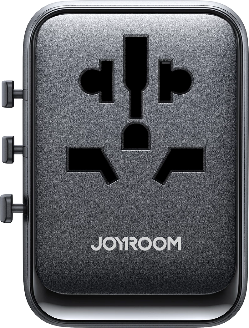 Adapter udhëtimi universal Joyroom JR-TCW01, 17W, 4 porta USB, i zi