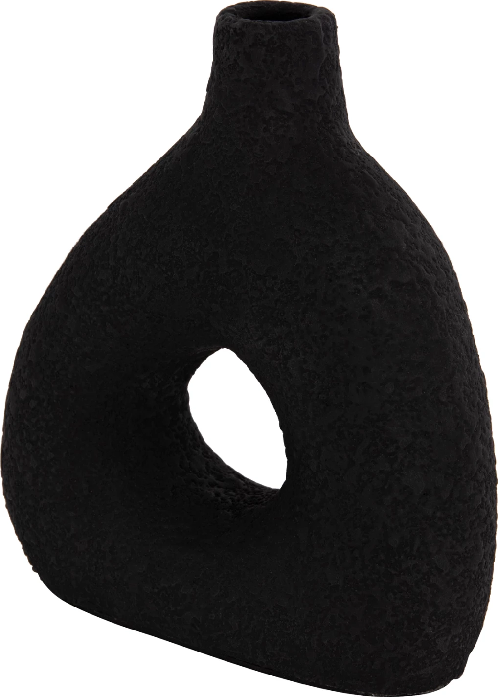 Vazo dekorative tavoline DECANT, terrakotë, e zezë, 17x6.5x20cm