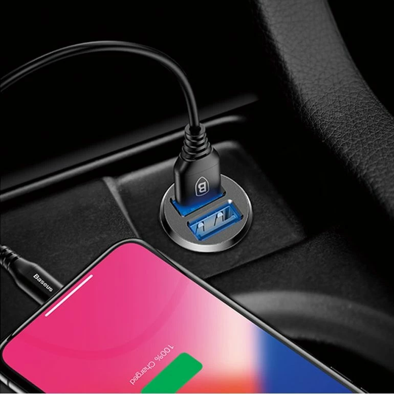 Karikues veture Baseus Grain CCALL-ML01, 2x USB-A, 3.1A, 10.5W, 12/24V, i zi