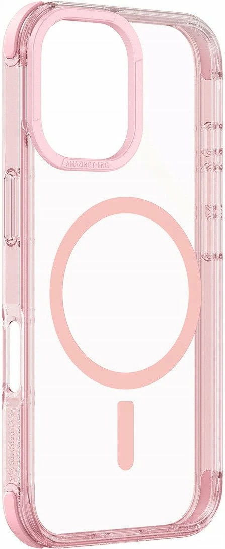 Mbështjellës Amazingthing Omni Mag Case për iPhone 16 Plus, mbrojtje 2.6 m, magnetik, rozë e errët