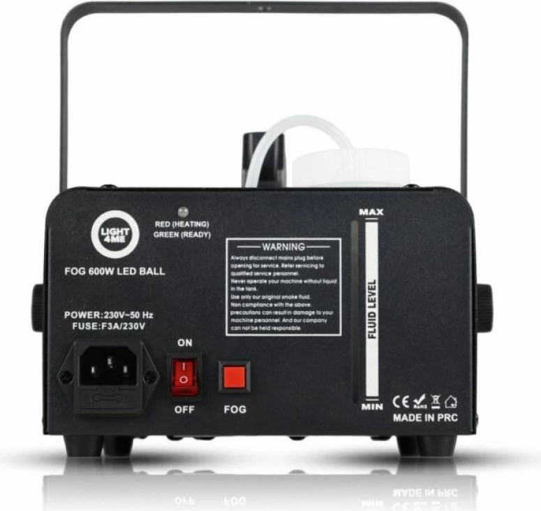 Makineri tymi me dritë LED Light4Me FOG 600W, e zezë