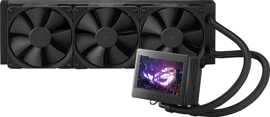 Ftohës lëngshëm CPU ASUS ROG Ryujin III 360 ARGB Extreme, radiator 360mm, LCD 3.5\", 3x120mm, i zi