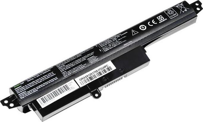 Bateri laptopi Green Cell për Asus X200/X200C/X200CA/X200L/X200LA, 2200mAh 11.25V, e zezë