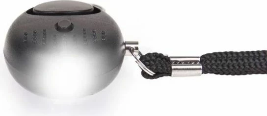 Alarm personal GUARD me dritë LED, i zi