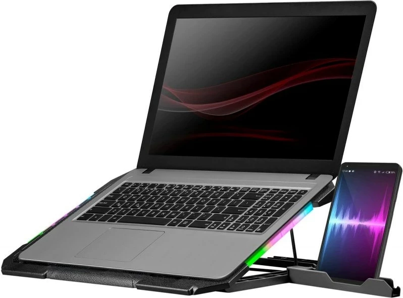 Stendë ftohëse për laptop DEFENDER NS-502, 15.6"-17", 2W, 2xUSB, E zezë