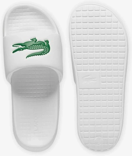 Papuqe Lacoste SERVE SLIDE 1.0 125 1 CMA, të bardha/jeshile