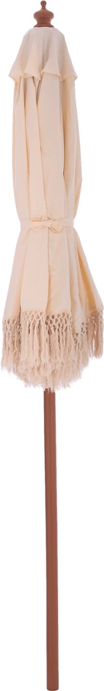 Ombrellë profesionale Wagner, makrame krosi, ngjyrë bezhë, skelet druri, Φ225x2.60Y m, FH5777.01