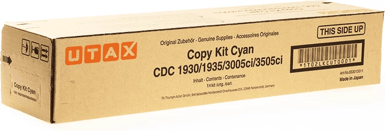 Toner, Utax 653010011, rendiment 15000 faqe, standard, cyan