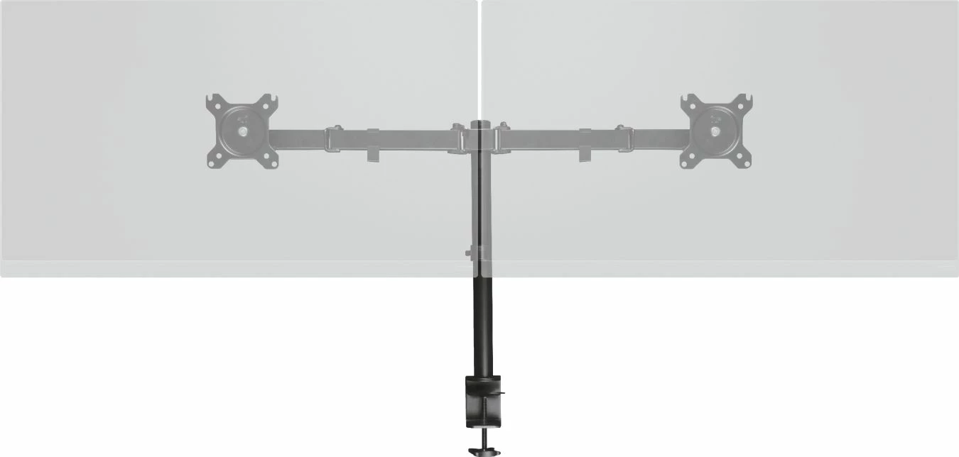 Mbajtës tavoline për 2 monitorë Trust GXT 1120 Mara Dual 23941 deri 32" VESA 75x75/100x100 max 16 kg i zi