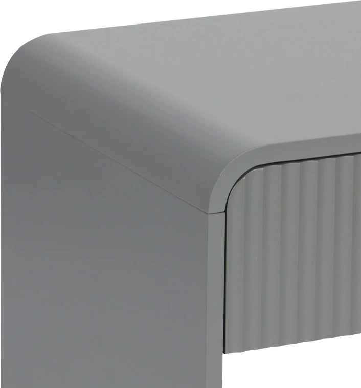 Komodinë nate Zeplen, MDF, ngjyrë gri, 40x40x53cm