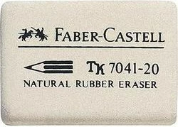 Gomë FABER-CASTELL 7041-20, pa latex, e bardhë
