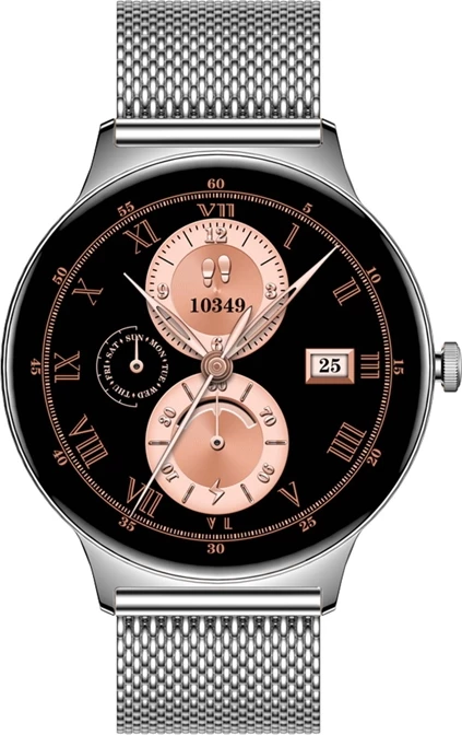 Smartwatch Colmi V89 AMOLED 1.43" BT thirrje 100+ sporte IP67 çelik argjendtë