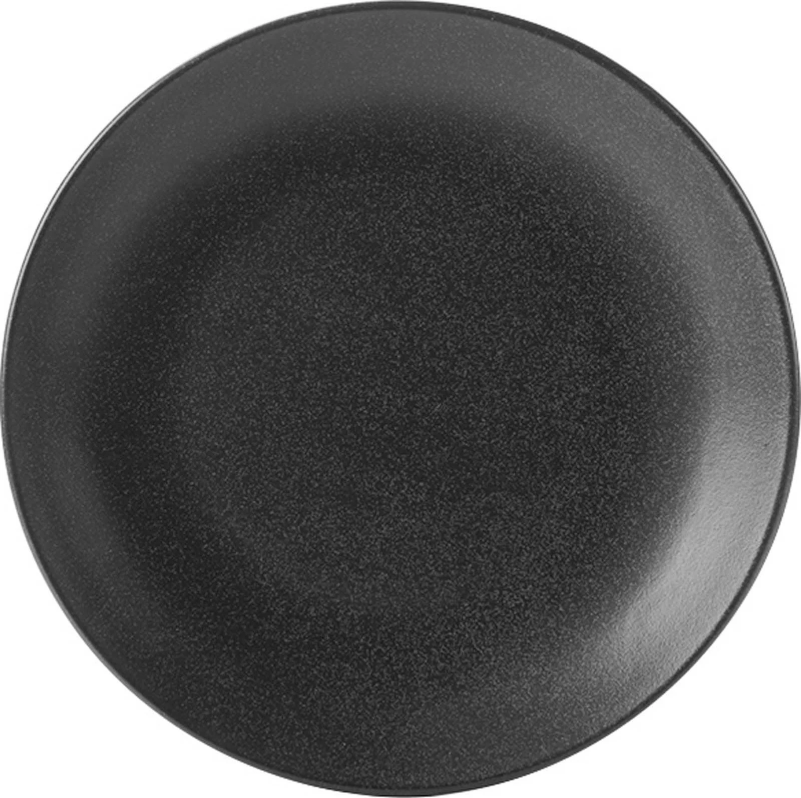 Pjatë e sheshtë Porland Seasons Coal Ø240 mm, e zezë, set 6 copë